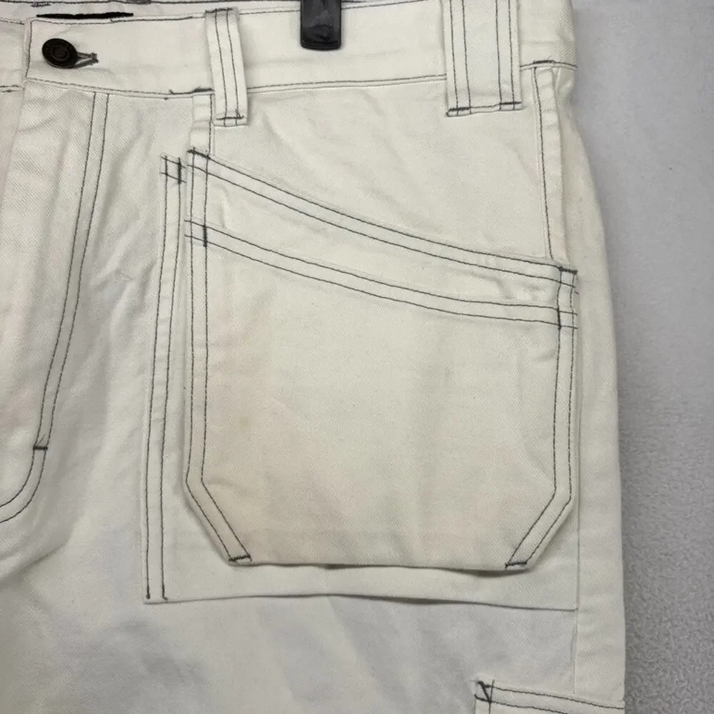 Blaklader Workwear Pants men's 38x30 Fits 38x27 White Cargo Heavyweight Thick
